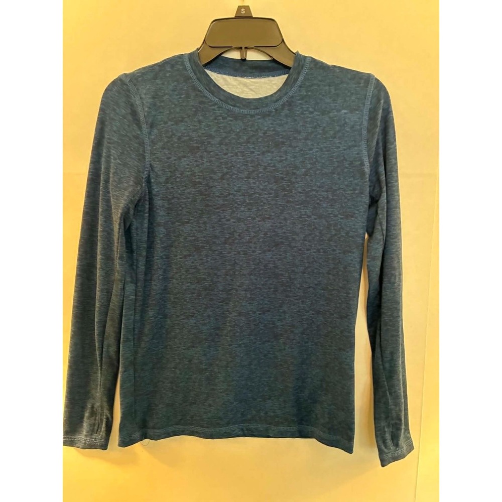Athletic Works Womens XL Blue Heather DriWorks Long Sleeve Active Top‎
